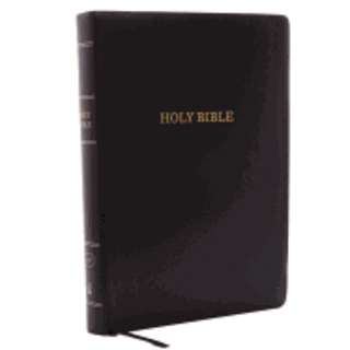 KJV, Reference Bible, Giant Print, Leather-Look, Black, Red Letter Edition