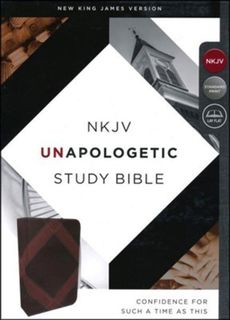 NKJV Unapologetic Study Bible, Imitation Leather, Brown, Red Letter Edition