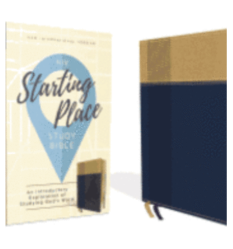 NIV Starting Place Study Bible, Leathersoft, Blue/Tan, Comfort Print: An Introductory Exploration of Studying God's Word