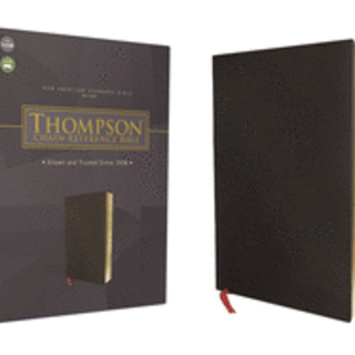 NASB Thompson Chain-Reference Bible, Bonded Leather, Black, Red Letter, 1977 Text