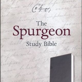 KJV Spurgeon Study Bible, Black Genuine Leather