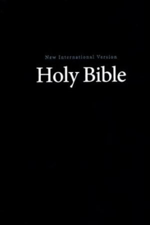 NIV Pew and Worship Bible Large Print Hardcover Black, Comfort Print