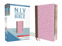 NIV, Thinline Bible, Large Print, Imitation Leather, Pink, Red Letter Edition (Special)