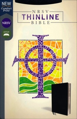 NRSV Thinline Bible, Bonded Leather, Black, Comfort Print