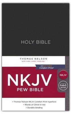 NKJV Pew Bible, Hardcover, Black, Red Letter Edition