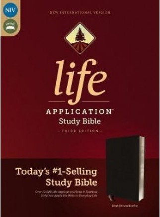 NIV Life Application Study Bible, Third Edition, Bonded Leather, Black, Red Letter Edition