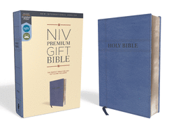 NIV Premium Gift Bible, Leathersoft, Navy, Red Letter Edition, Comfort Print